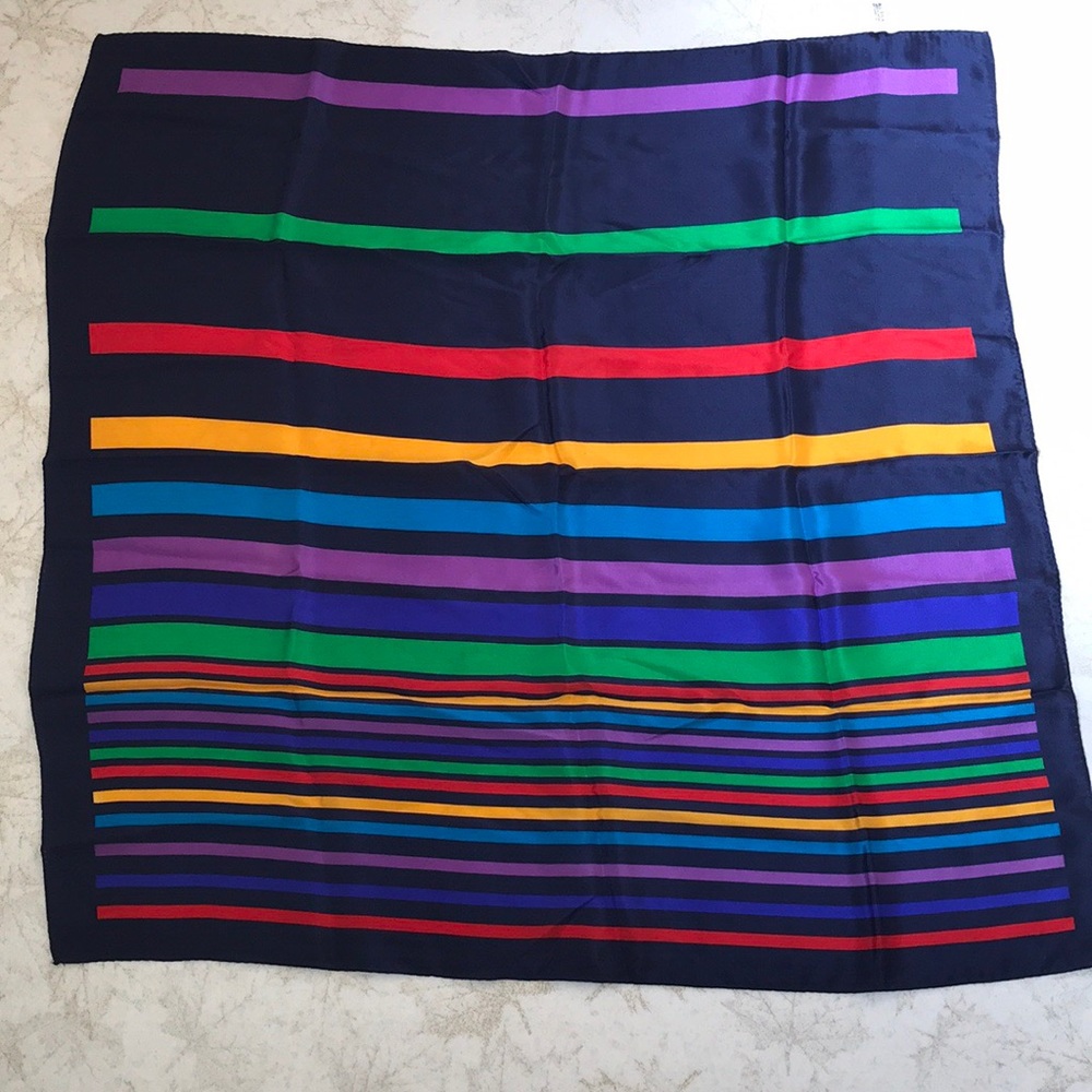 100% silk scarf 30” square Baar Beards brand